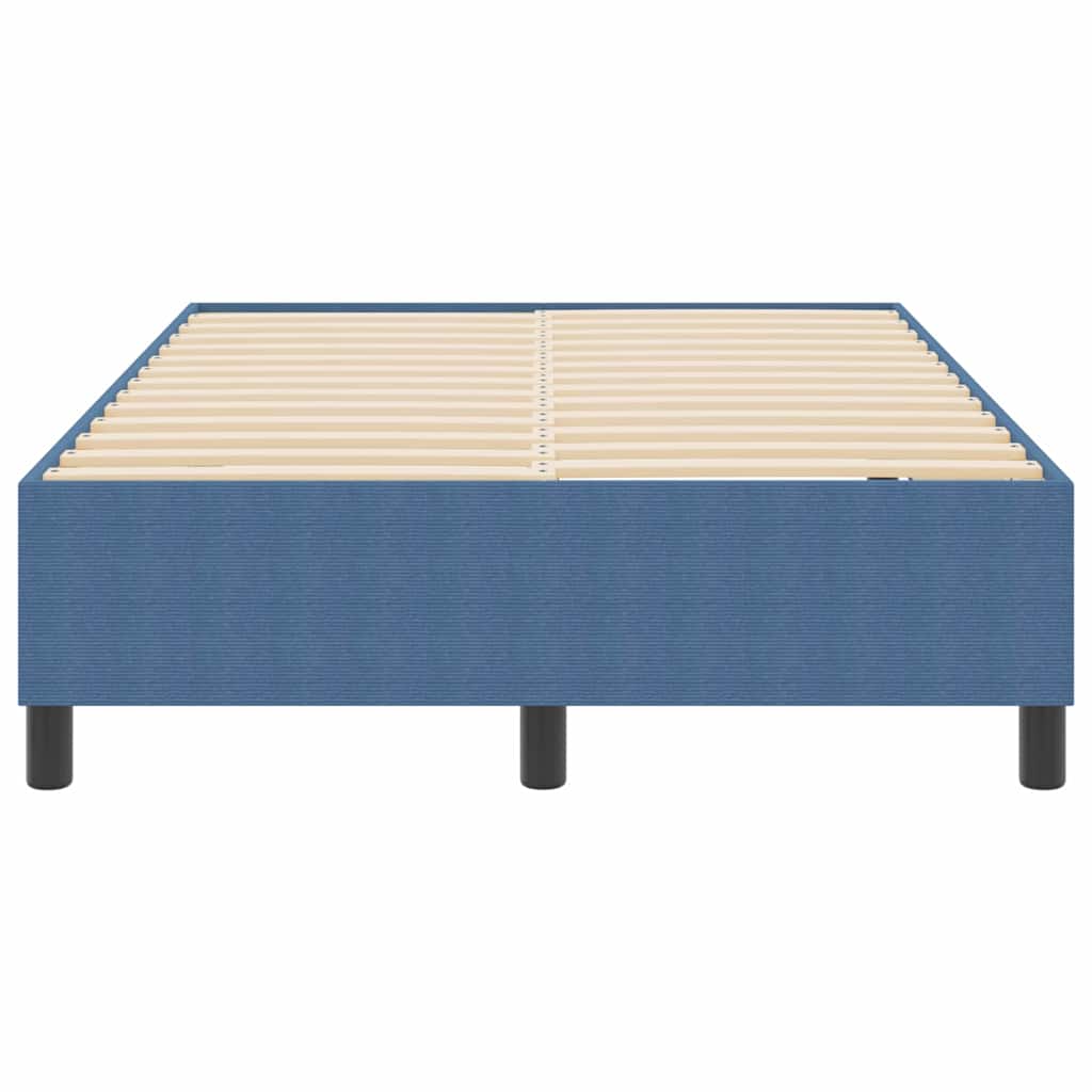 Letto a molle Blu 120 x 190 cm Tessuto in velluto a coste