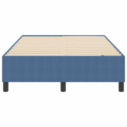 Letto a molle Blu 120 x 190 cm Tessuto in velluto a coste
