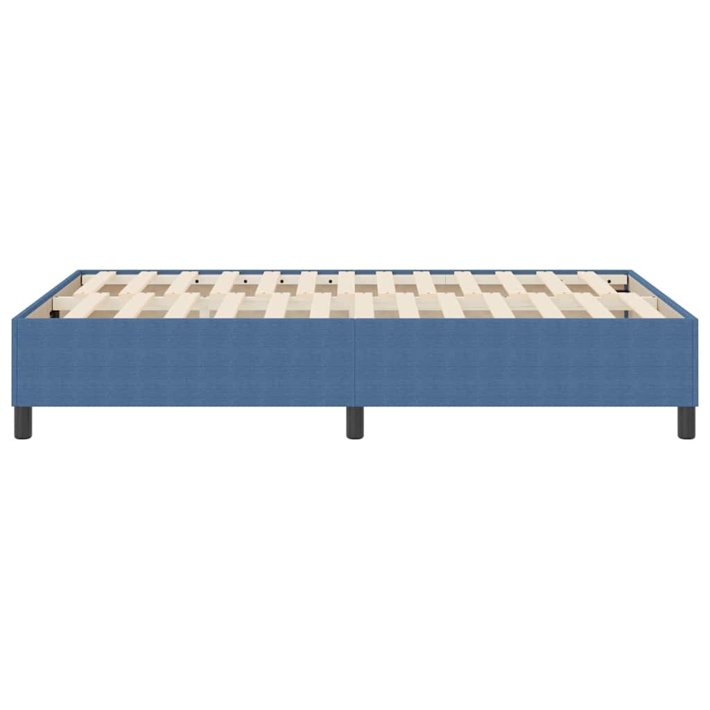 Letto a molle Blu 120 x 190 cm Tessuto in velluto a coste
