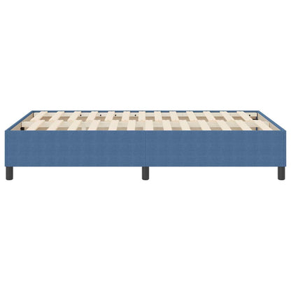 Letto a molle Blu 120 x 190 cm Tessuto in velluto a coste