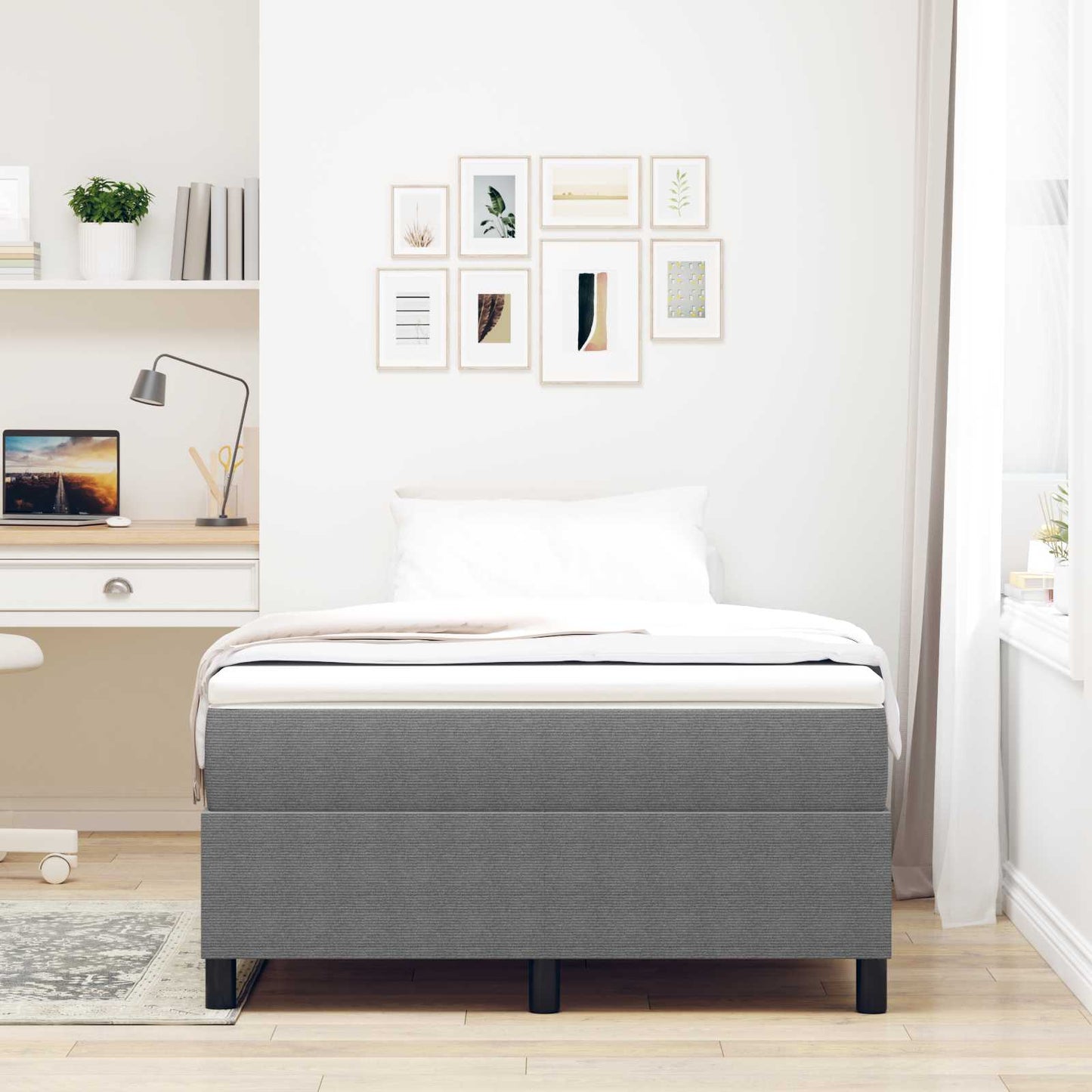 Struttura letto piattaforma Grigio chiaro 120 x 200 cm | homemem39