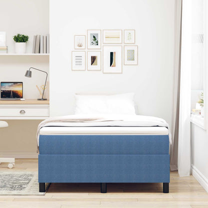 Struttura letto piattaforma Blu 120 x 200 cm Tessuto in Cords | homemem39