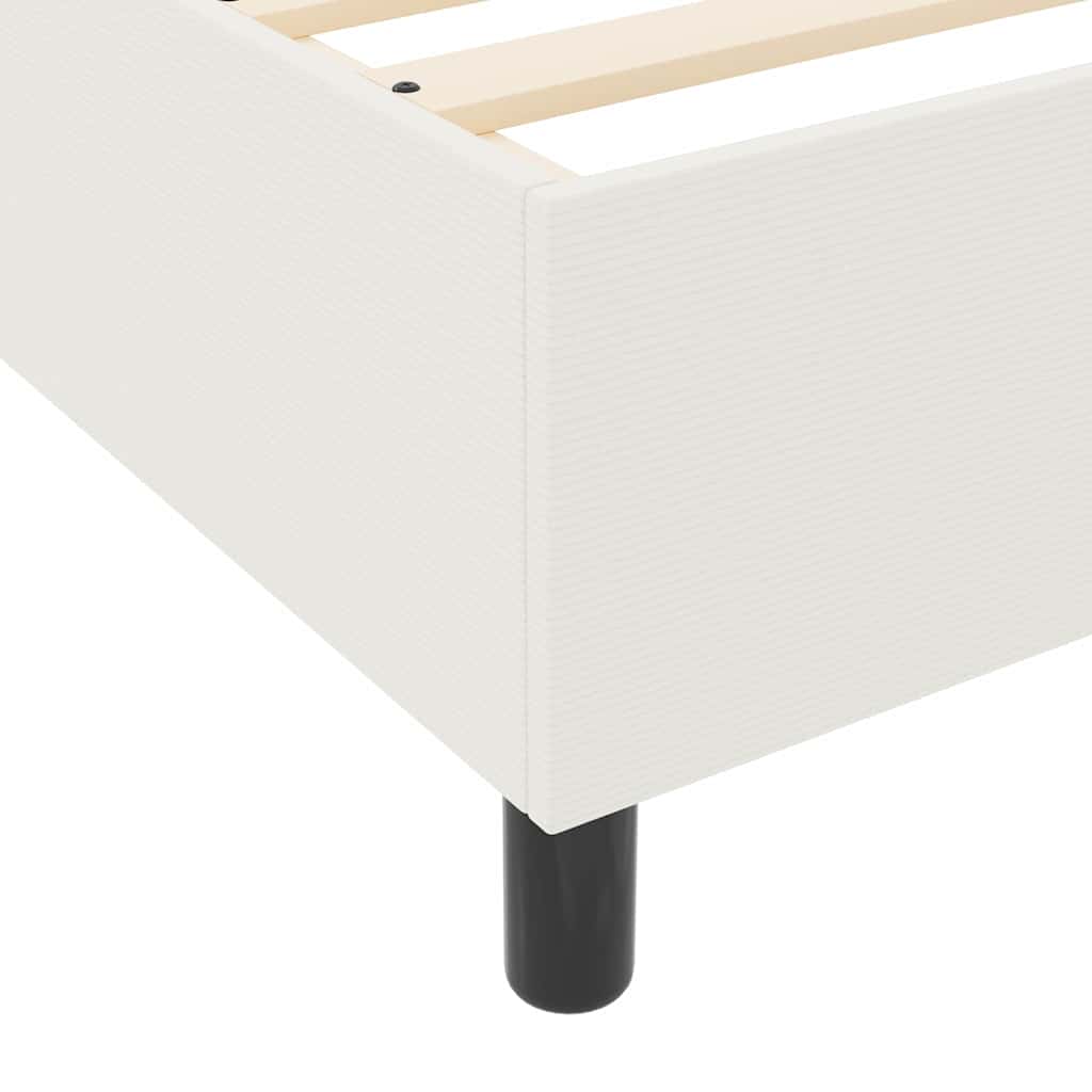 Struttura letto piattaforma Crema 140 x 190 cm Tessuto in Cords | homemem39