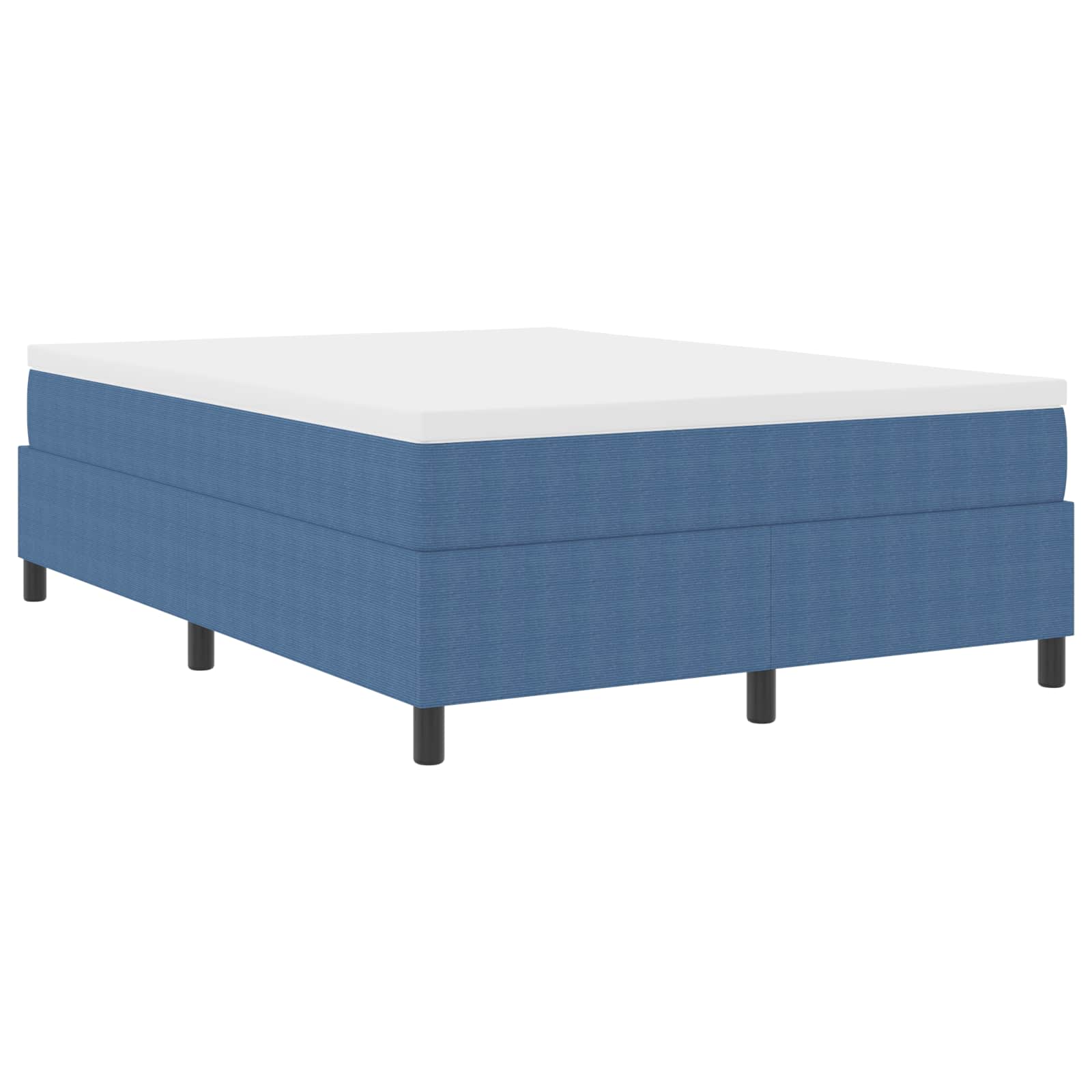 Struttura letto piattaforma Blu 140 x 200 cm Tessuto in Cords | homemem39