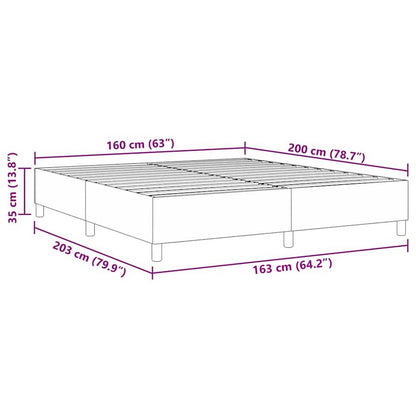 Struttura letto piattaforma Crema 160 x 200 cm Tessuto in Cords | homemem39
