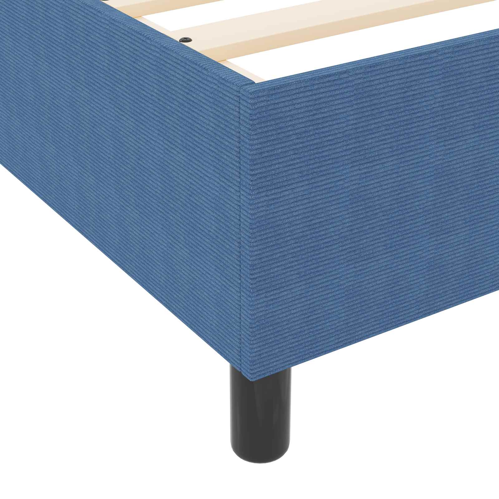 Struttura letto piattaforma Blu 160 x 200 cm Tessuto in Cords | homemem39