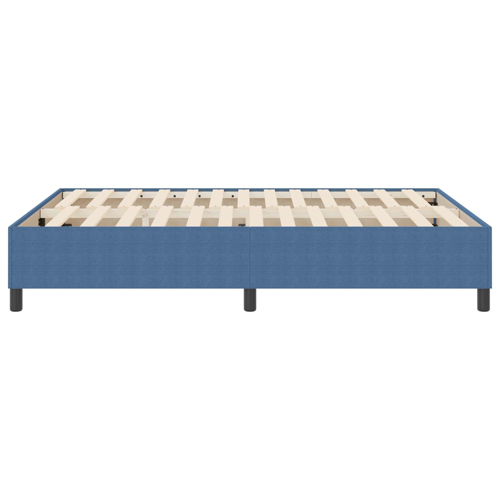 Struttura letto piattaforma Blu 160 x 200 cm Tessuto in Cords | homemem39