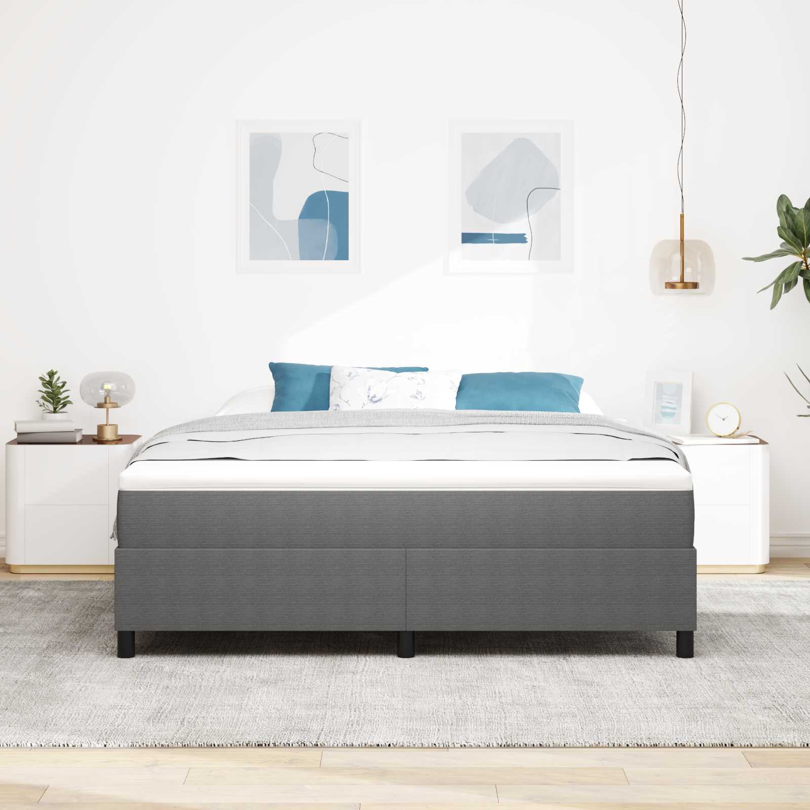 Struttura letto piattaforma Grigio chiaro 180 x 200 cm | homemem39