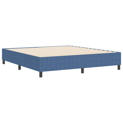 Struttura letto piattaforma Blu 180 x 200 cm Tessuto in Cords | homemem39
