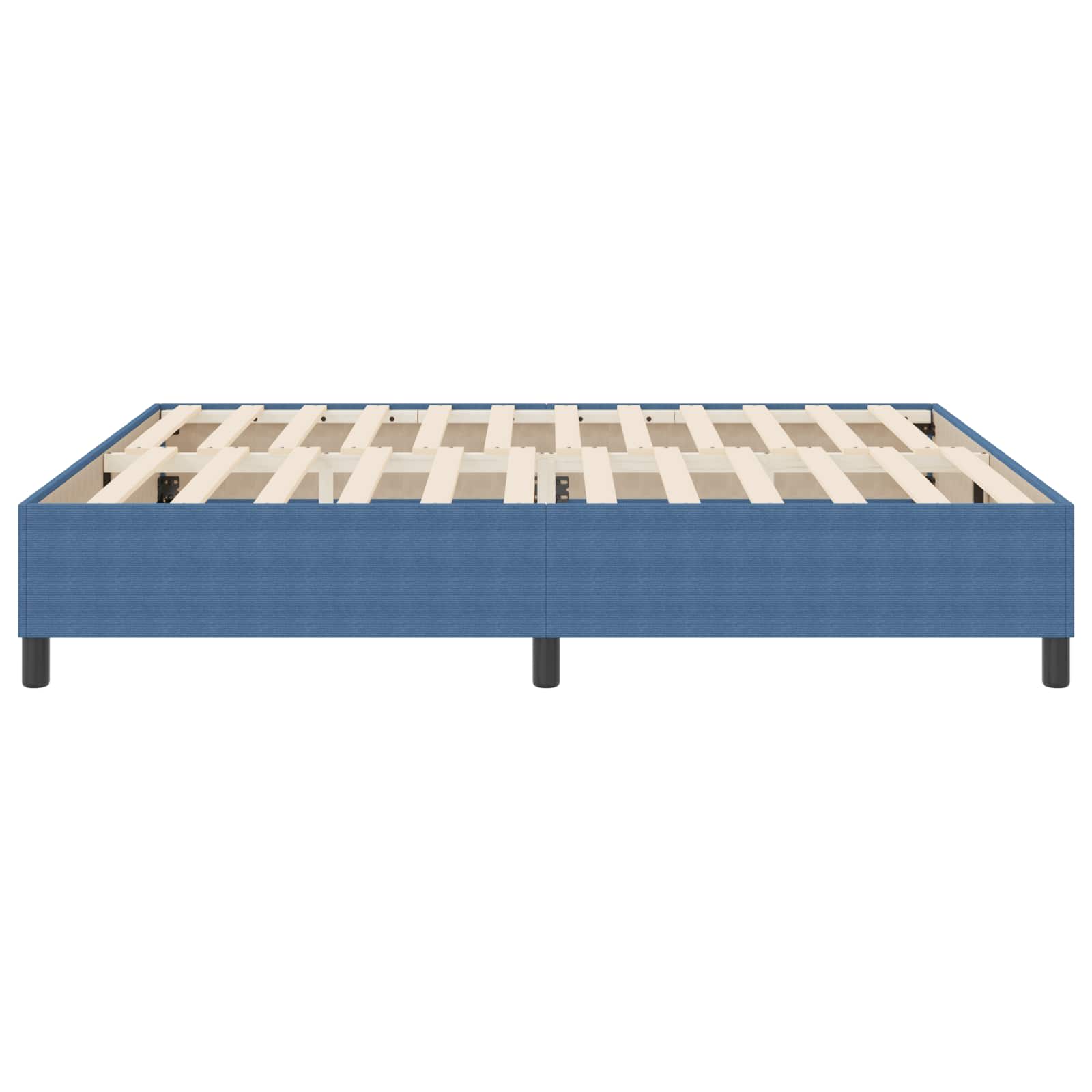 Struttura letto piattaforma Blu 180 x 200 cm Tessuto in Cords | homemem39