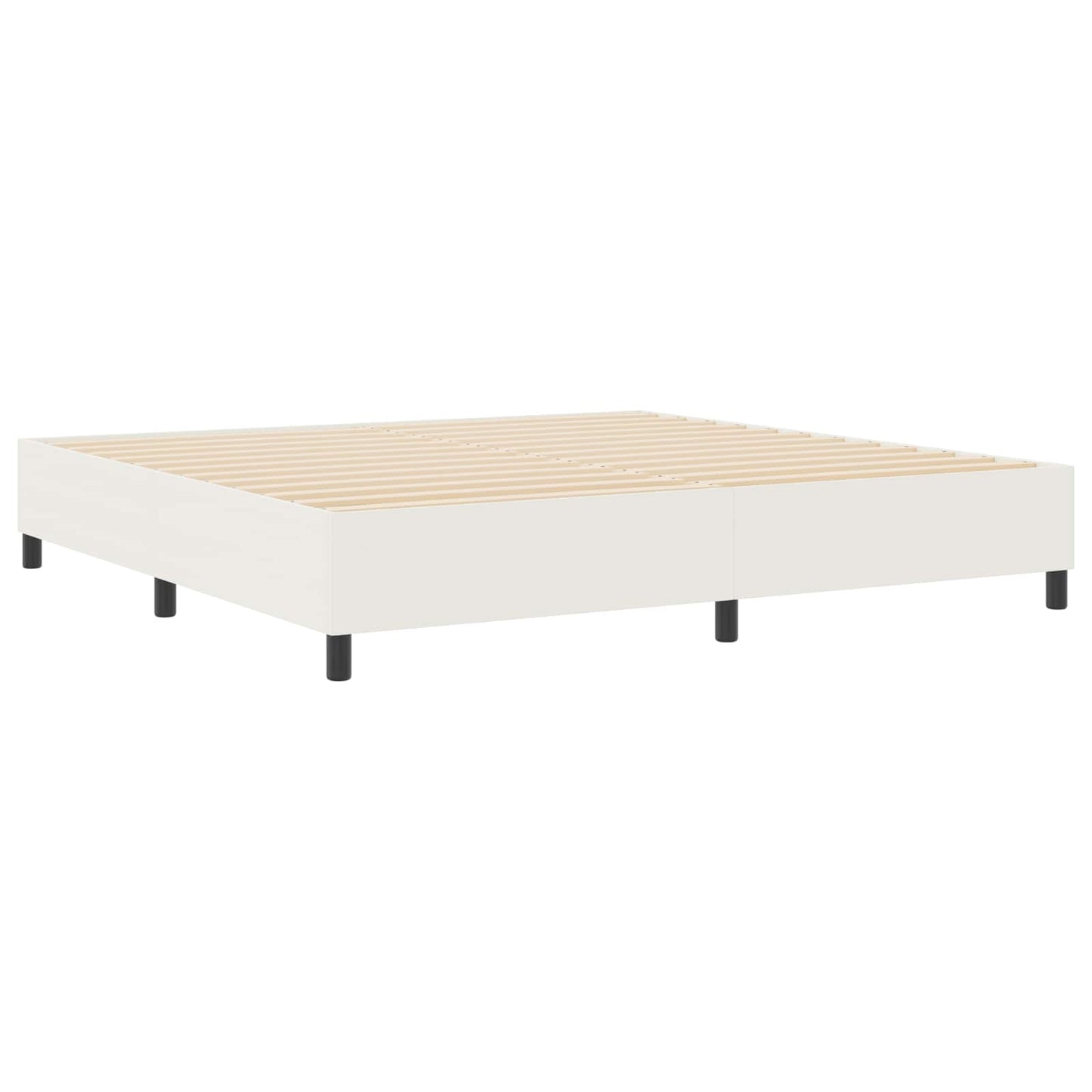 Struttura letto piattaforma Crema 200 x 200 cm Tessuto in Cords | homemem39