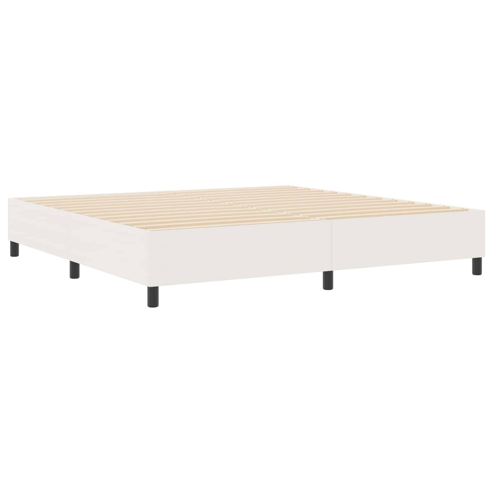 Struttura letto piattaforma Crema 200 x 200 cm Tessuto in Cords | homemem39