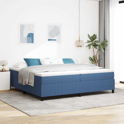 Struttura letto piattaforma Blu 200 x 200 cm Tessuto in Cords | homemem39
