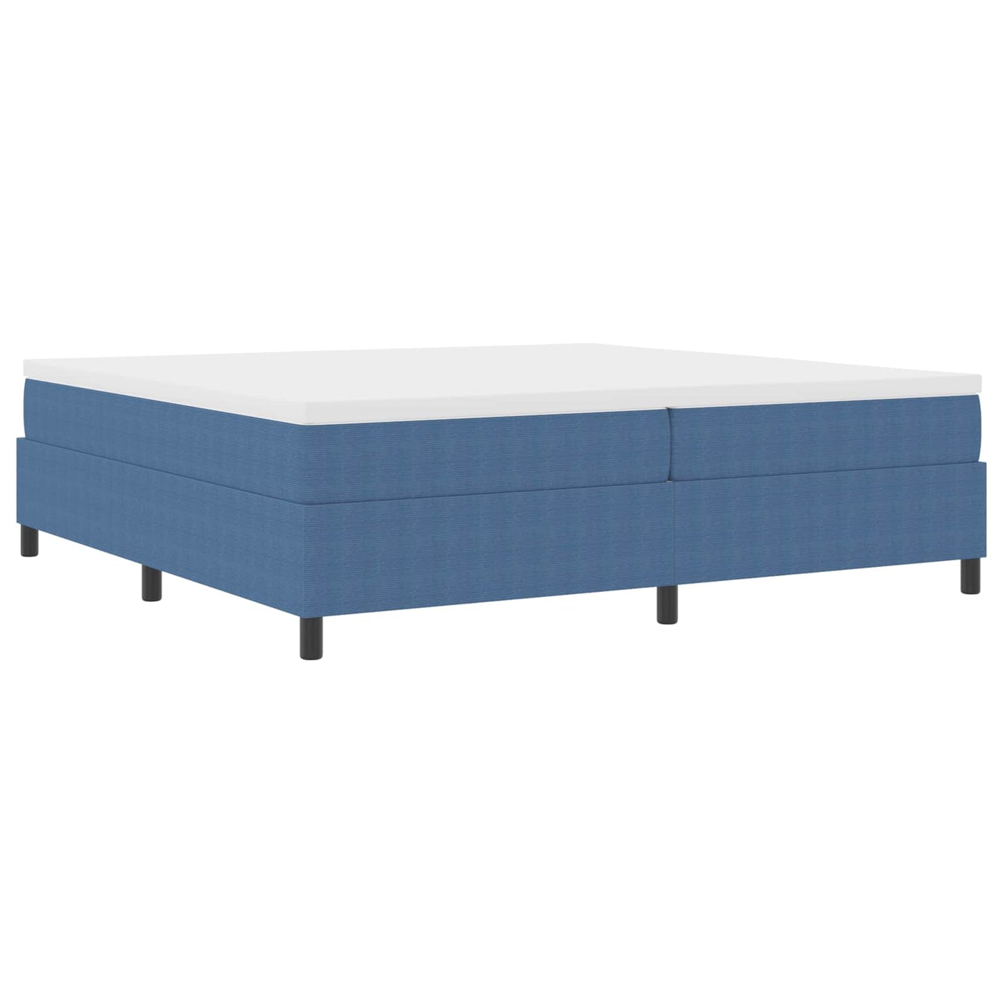 Struttura letto piattaforma Blu 200 x 200 cm Tessuto