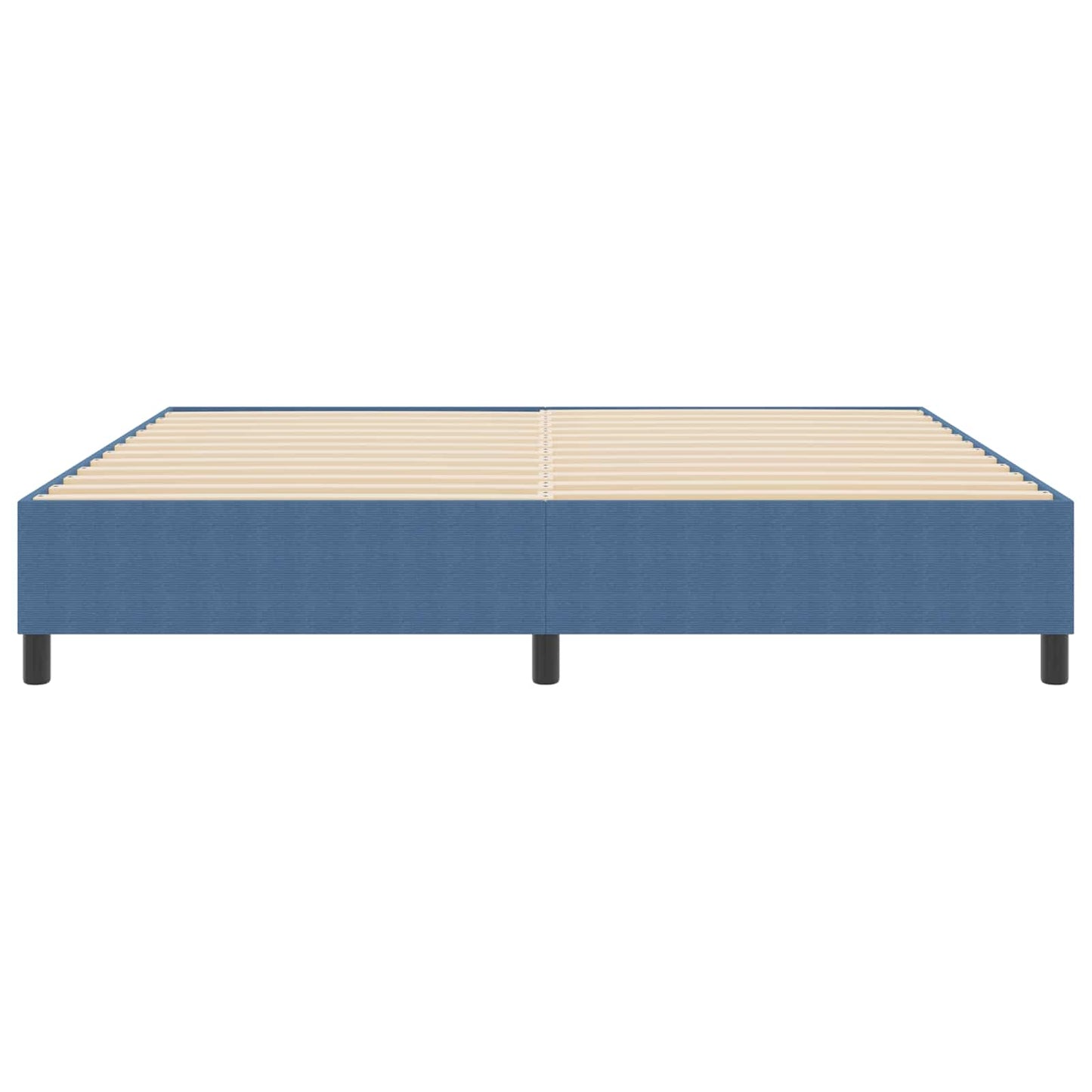 Struttura letto piattaforma Blu 200 x 200 cm Tessuto in Cords | homemem39