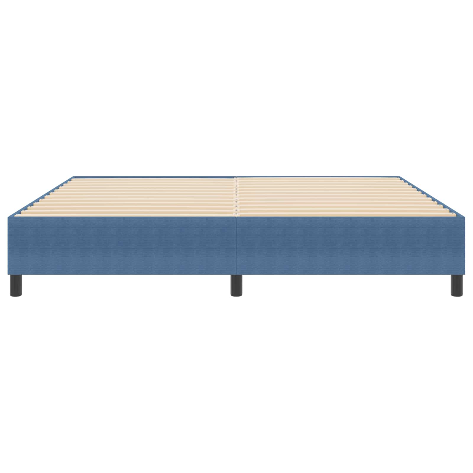 Struttura letto piattaforma Blu 200 x 200 cm Tessuto in Cords | homemem39