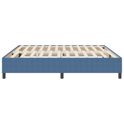 Struttura letto piattaforma Blu 200 x 200 cm Tessuto in Cords | homemem39
