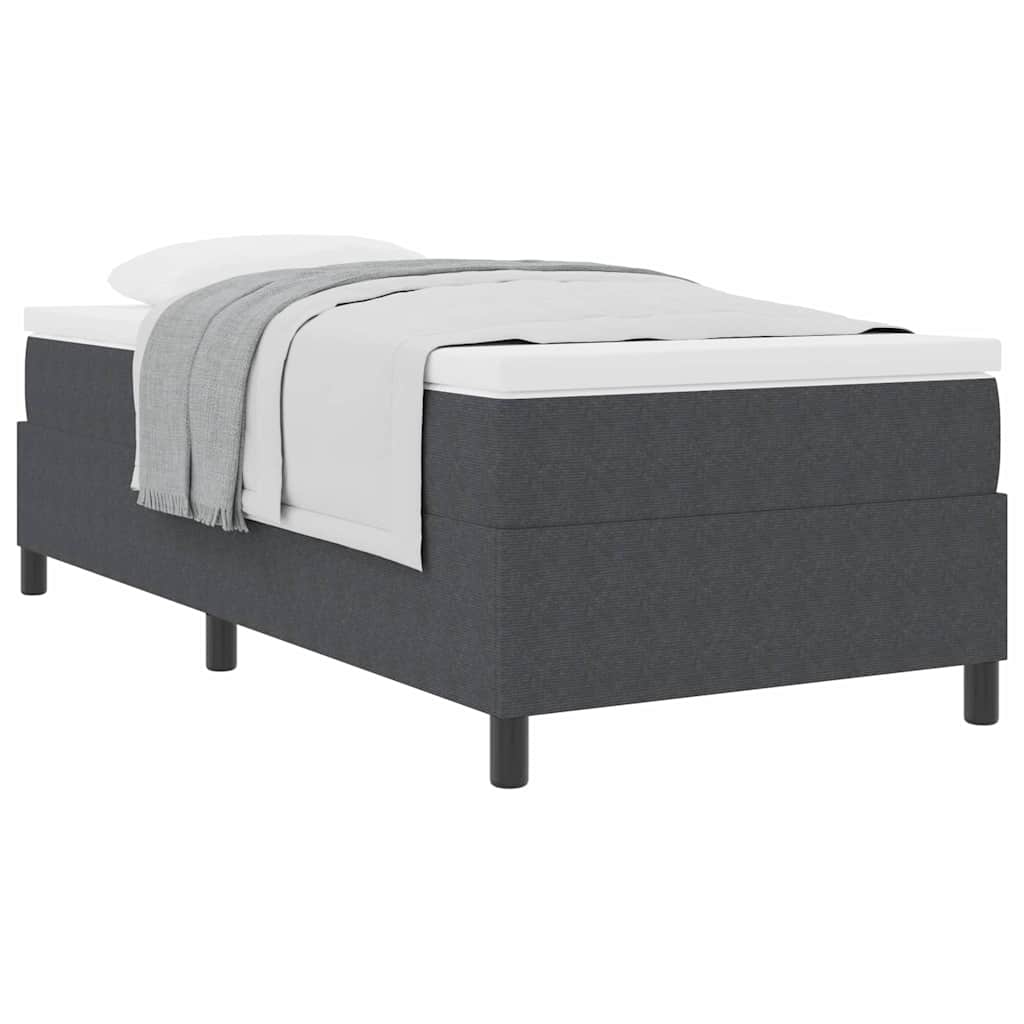 Letto a molle Grigio Scuro e Bianco 80 x 200 cm | homemem39