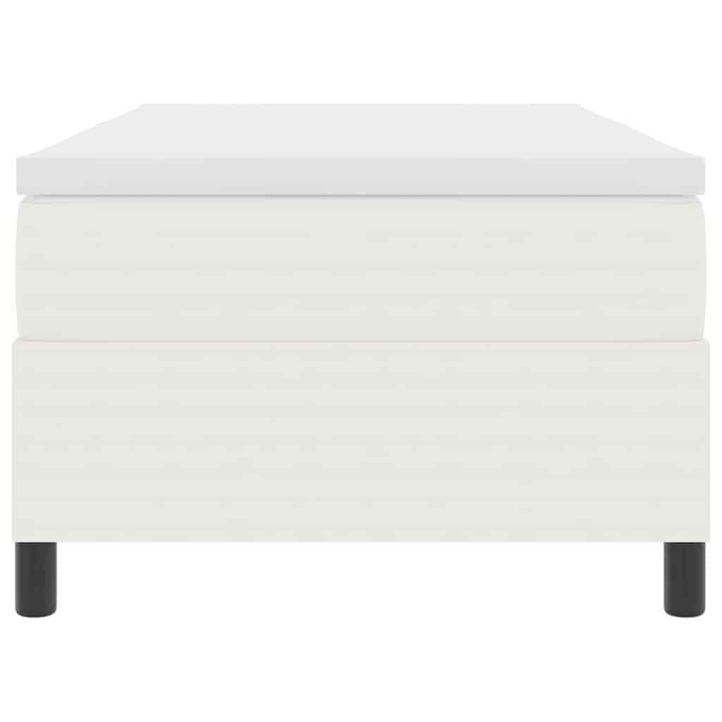 Letto a molle Crema e Bianco 80 x 200 cm Tessuto in Cords | homemem39