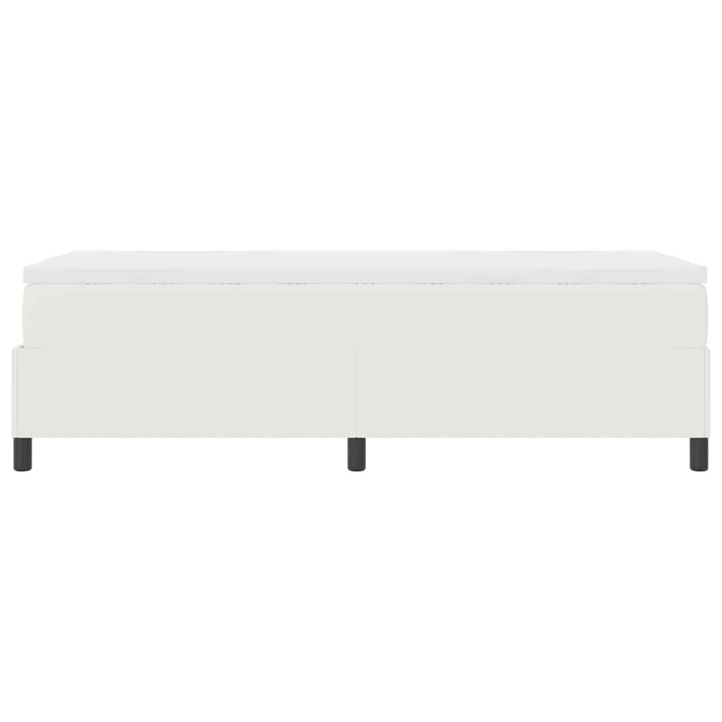 Letto a molle Crema e Bianco 80 x 200 cm Tessuto in Cords | homemem39