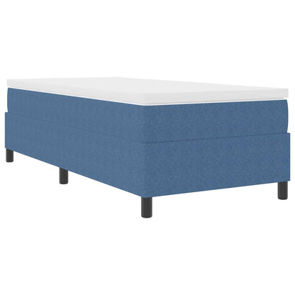 Letto a molle Blu e Bianco 80 x 200 cm Tessuto in Cords | homemem39