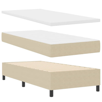 Letto a molle Grigio chiaro e bianco 80 x 200 cm | homemem39