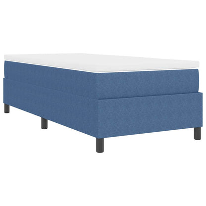 Letto a molle Blu e Bianco 90 x 200 cm Tessuto in Cords | homemem39