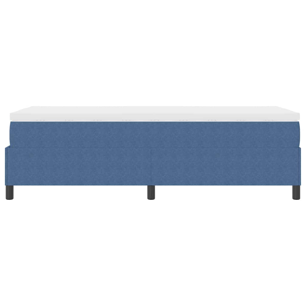 Letto a molle Blu e Bianco 90 x 200 cm Tessuto in Cords | homemem39