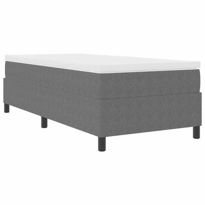 Letto a molle Grigio chiaro e bianco 100 x 200 cm | homemem39