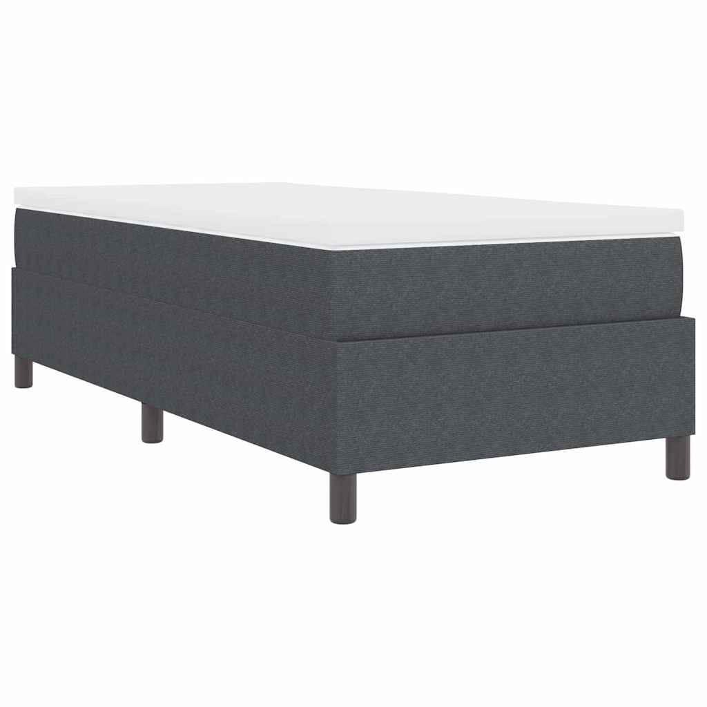 Letto a molle Grigio Scuro e Bianco 100 x 200 cm | homemem39