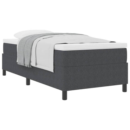 Letto a molle Grigio Scuro e Bianco 100 x 200 cm | homemem39