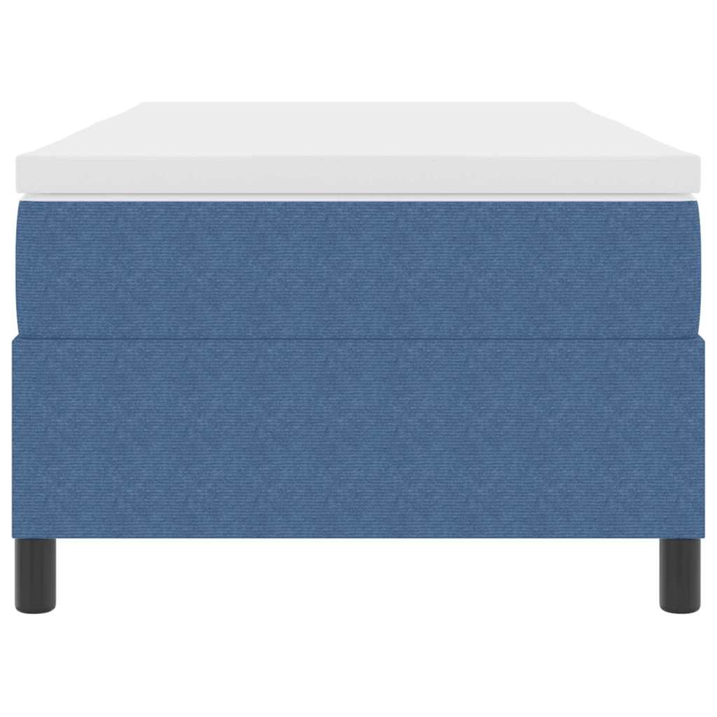 Letto a molle Blu e Bianco 100 x 200 cm Tessuto in Cords | homemem39