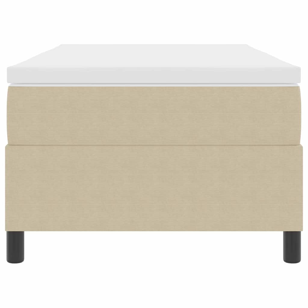 Letto a molle Grigio chiaro e bianco 203 x 100 x 60 cm