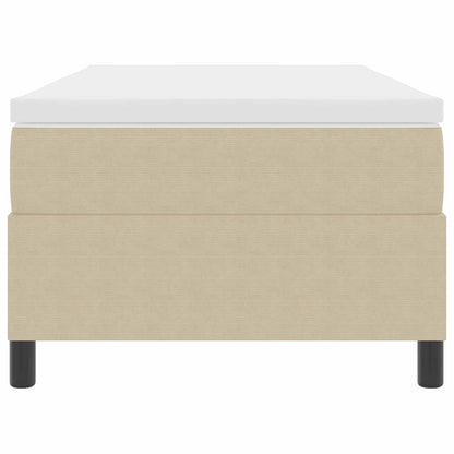 Letto a molle Grigio chiaro e bianco 203 x 100 x 60 cm