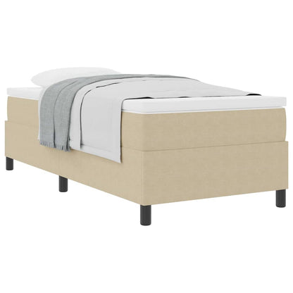 Letto a molle Grigio chiaro e bianco 203 x 100 x 60 cm
