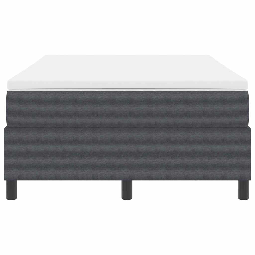 Letto a molle Grigio Scuro e Bianco 120 x 190 cm