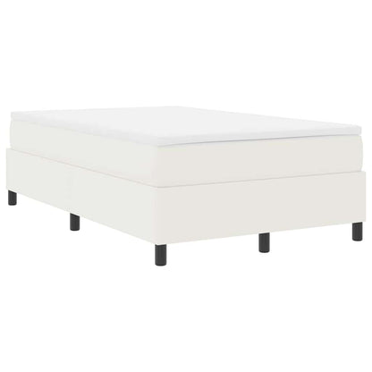 Letto a molle Crema e Bianco 120 x 190 cm Tessuto in Cords | homemem39