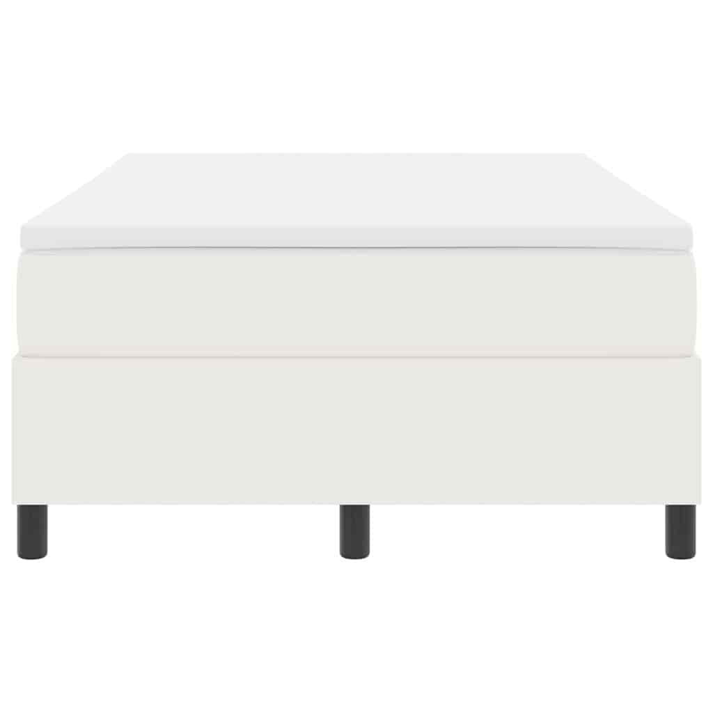 Letto a molle Crema e Bianco 120 x 190 cm Tessuto in Cords | homemem39