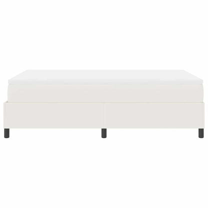 Letto a molle Crema e Bianco 120 x 190 cm Tessuto in Cords | homemem39