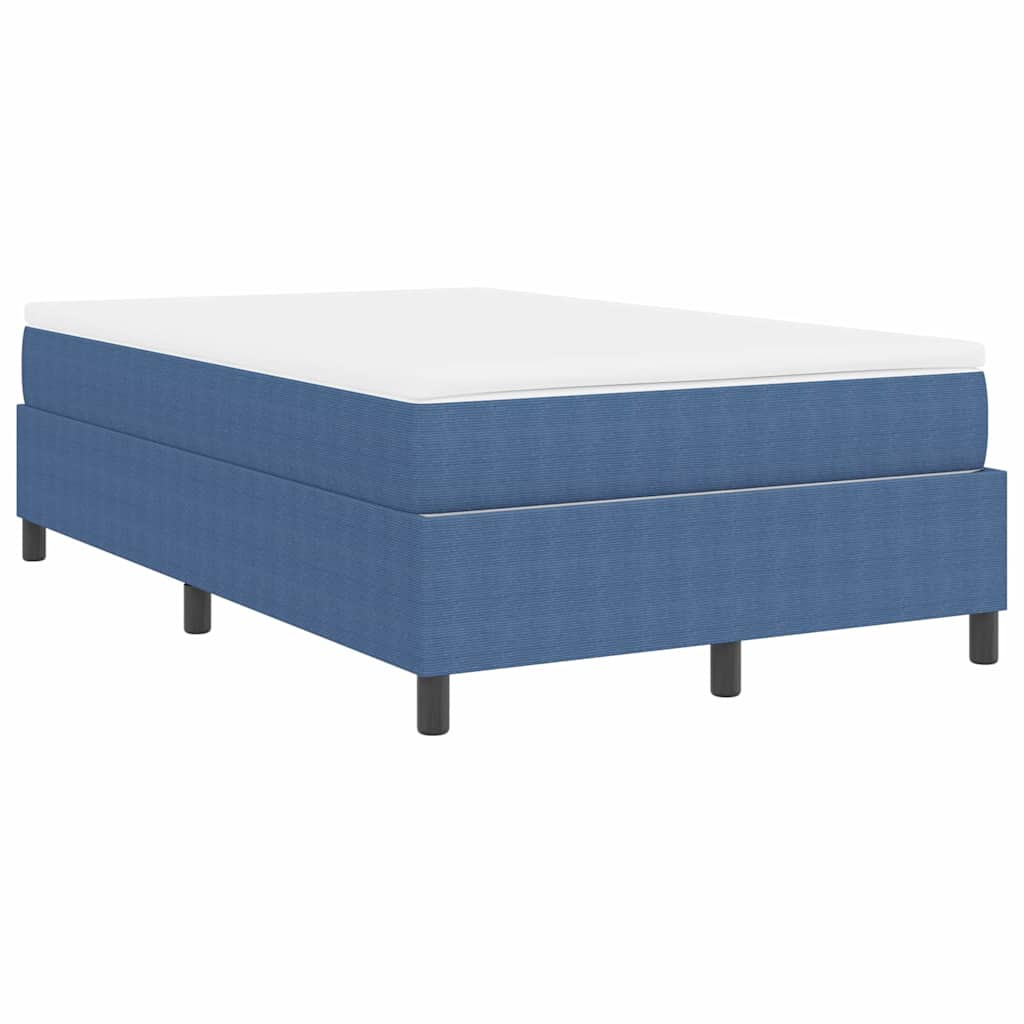 Letto a molle Blu e Bianco 120 x 200 cm Tessuto in Cords | homemem39