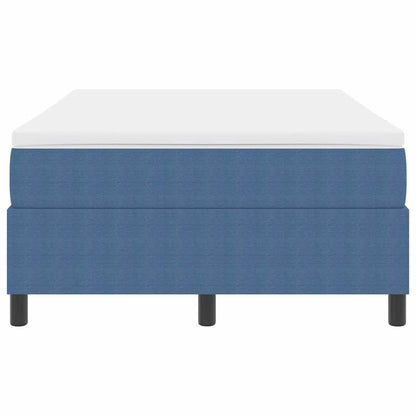 Letto a molle Blu e Bianco 120 x 200 cm Tessuto in Cords | homemem39