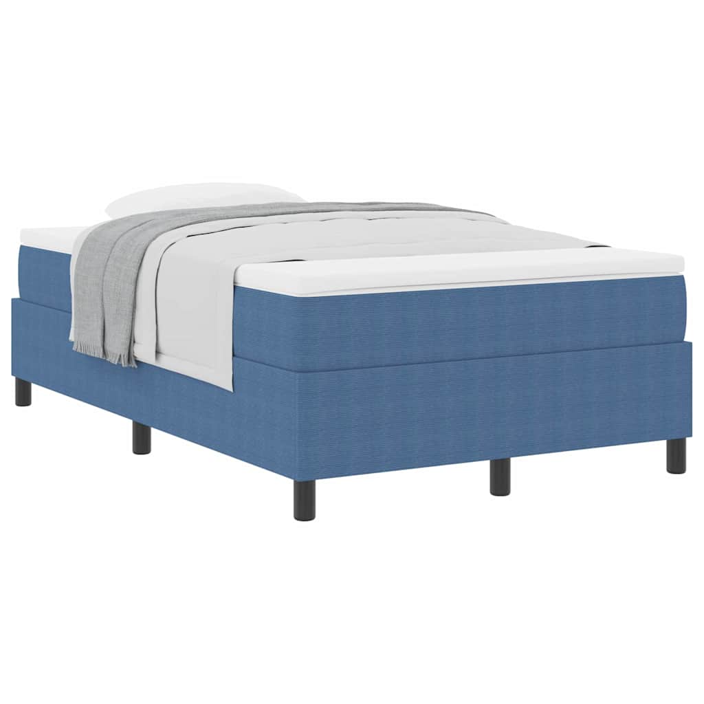 Letto a molle Blu e Bianco 120 x 200 cm Tessuto in Cords | homemem39