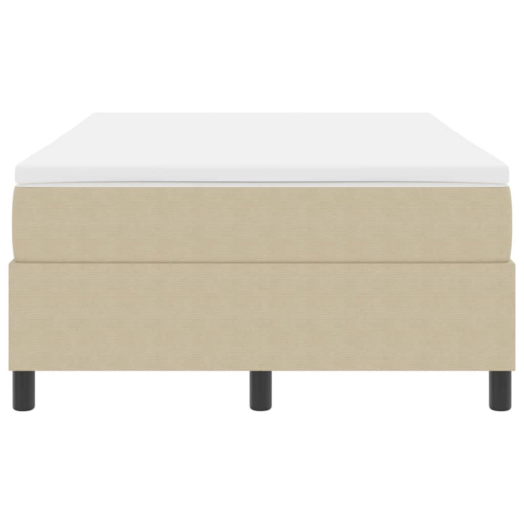 Letto a molle Grigio chiaro e bianco 203 x 120 x 60 cm