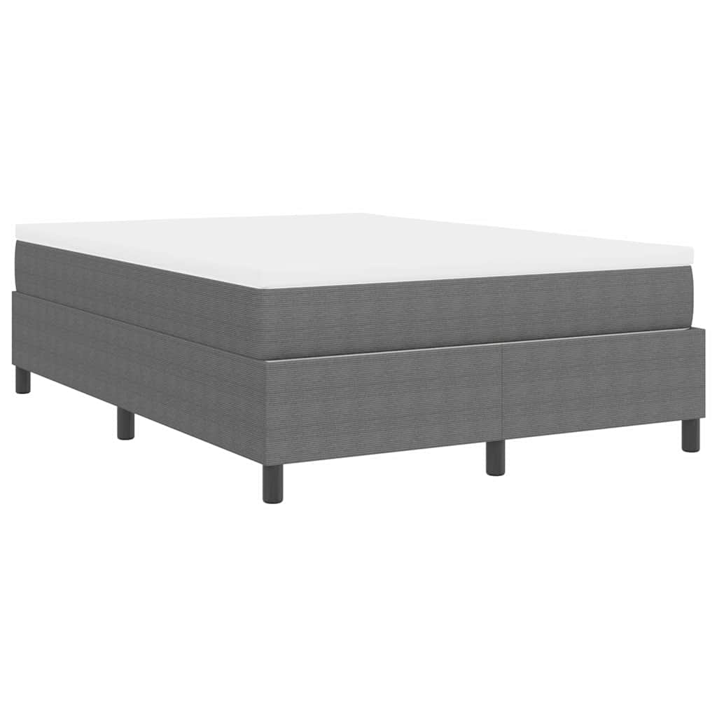 Letto a molle Grigio chiaro e bianco 140 x 190 cm | homemem39