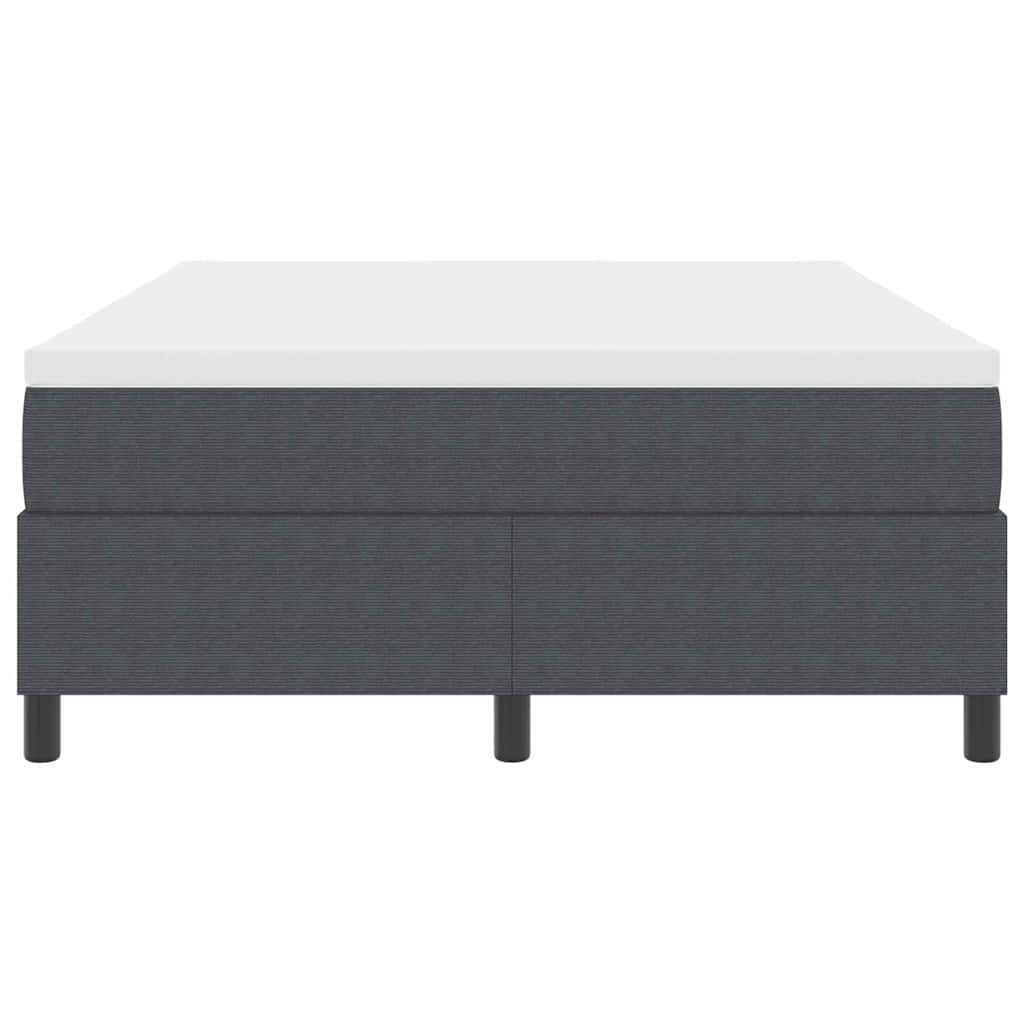 Letto a molle Grigio Scuro e Bianco 140 x 190 cm | homemem39
