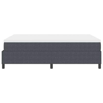 Letto a molle Grigio Scuro e Bianco 140 x 190 cm | homemem39