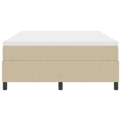 Letto a molle Grigio chiaro e bianco 203 x 140 x 60 cm