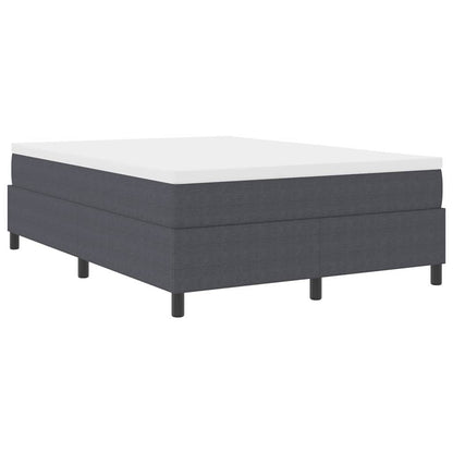 Letto a molle Grigio Scuro e Bianco 140 x 200 cm | homemem39