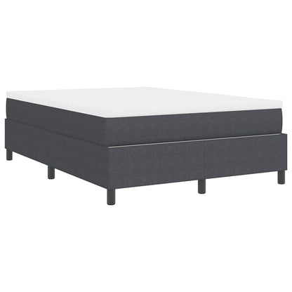 Letto a molle Grigio Scuro e Bianco 140 x 200 cm | homemem39