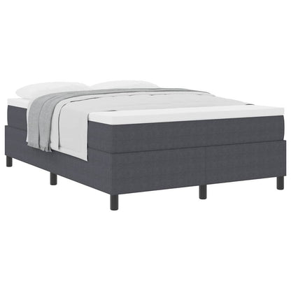 Letto a molle Grigio Scuro e Bianco 140 x 200 cm | homemem39